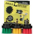 Drillbrush Drill Brush - Grout Cleaner - 2-inch Diameter Multi-purpose Spin Brush 2in-S-GRY-QC-DB